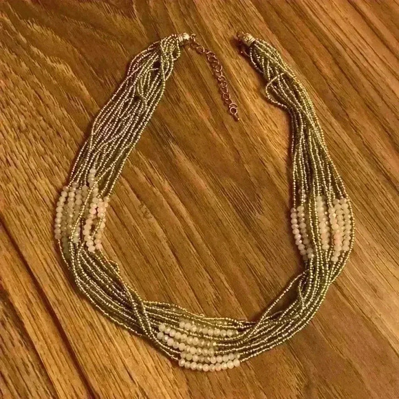 Vintage pearl and rose quartz hand crafted strand necklace - Picture 7 of 7